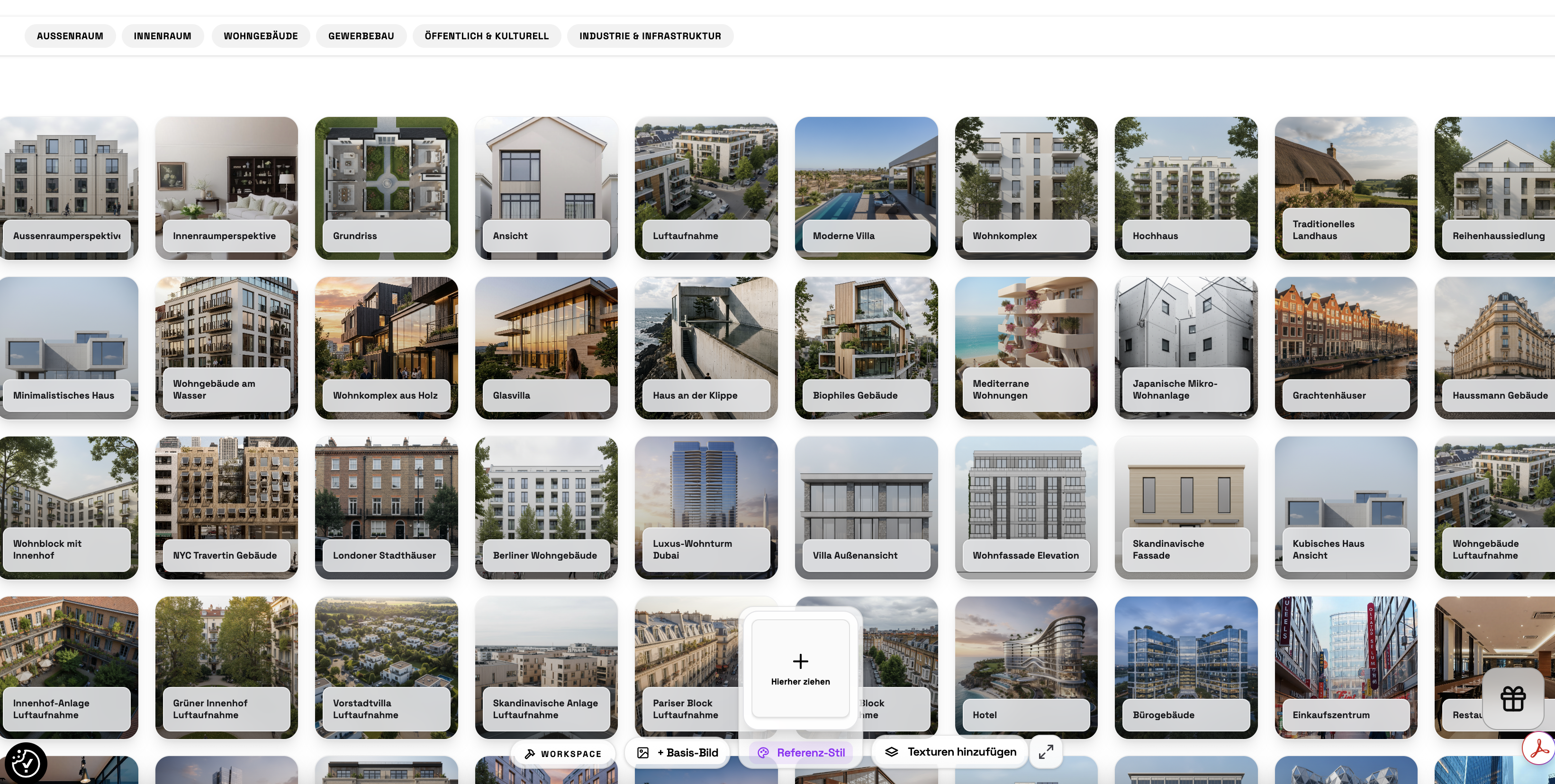 Upload Base Image Workspace